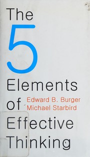 Portada de Los 5 elementos del pensamiento efectivo