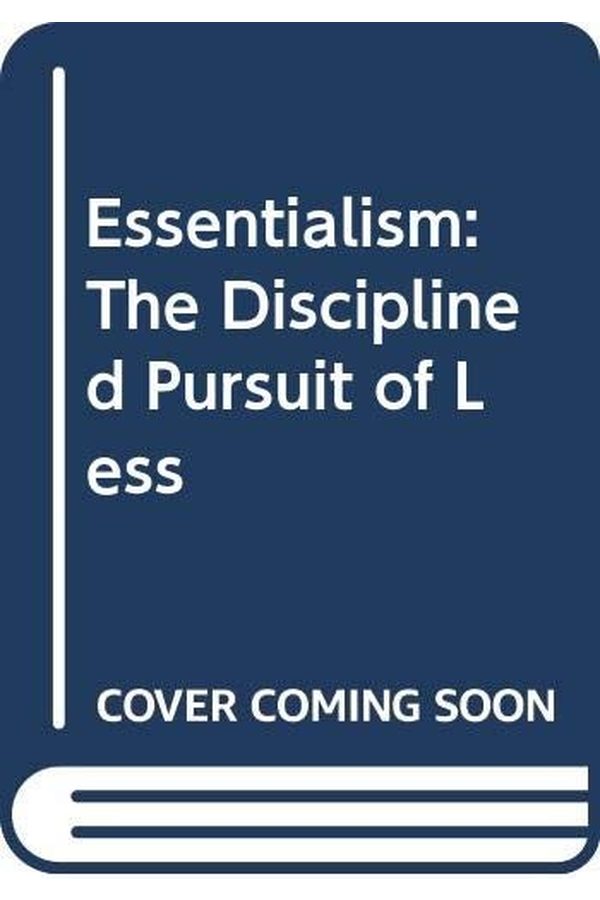 Portada de Esencialismo. La búsqueda disciplinada de menos